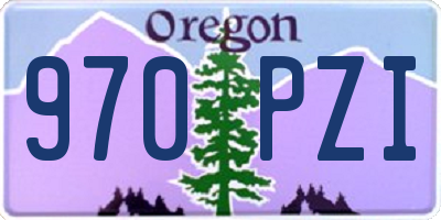 OR license plate 970PZI