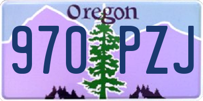 OR license plate 970PZJ