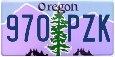 OR license plate 970PZK