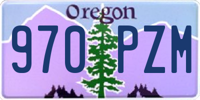 OR license plate 970PZM