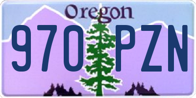 OR license plate 970PZN