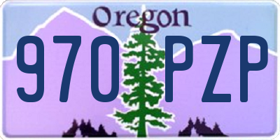 OR license plate 970PZP