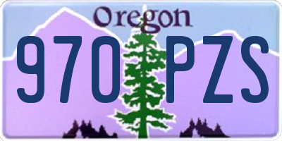OR license plate 970PZS