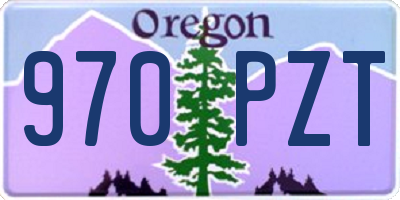 OR license plate 970PZT