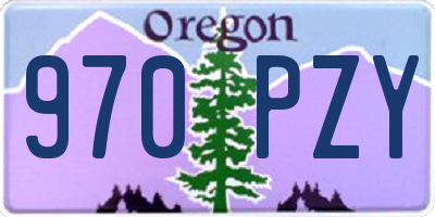 OR license plate 970PZY