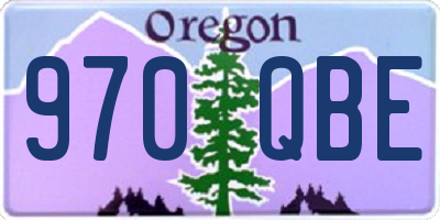 OR license plate 970QBE