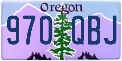 OR license plate 970QBJ