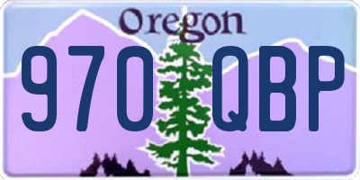 OR license plate 970QBP