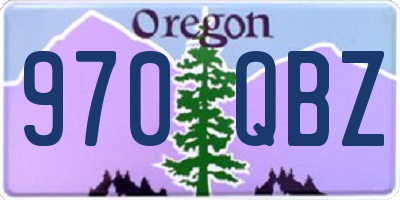 OR license plate 970QBZ