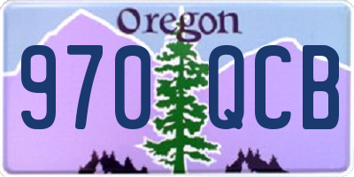 OR license plate 970QCB