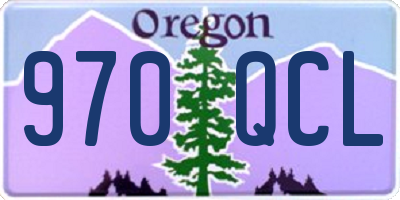 OR license plate 970QCL