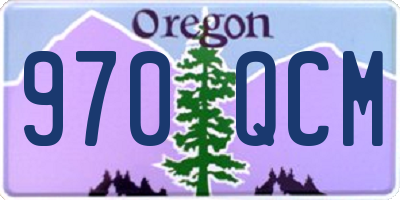 OR license plate 970QCM