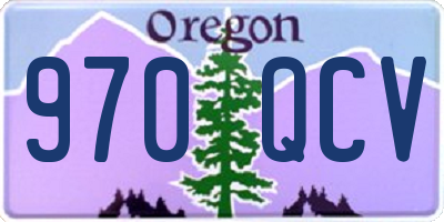 OR license plate 970QCV