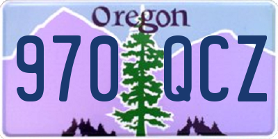 OR license plate 970QCZ