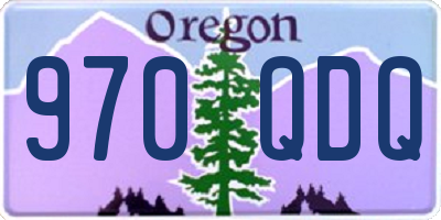 OR license plate 970QDQ