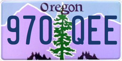 OR license plate 970QEE