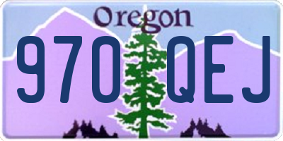 OR license plate 970QEJ