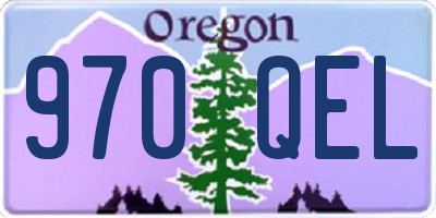 OR license plate 970QEL