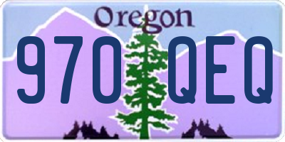 OR license plate 970QEQ