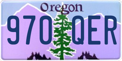OR license plate 970QER