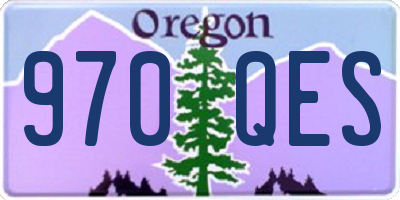 OR license plate 970QES