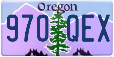 OR license plate 970QEX