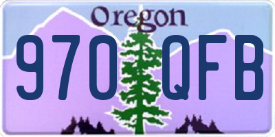 OR license plate 970QFB