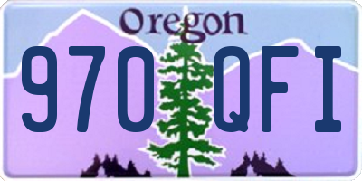 OR license plate 970QFI