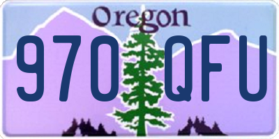 OR license plate 970QFU