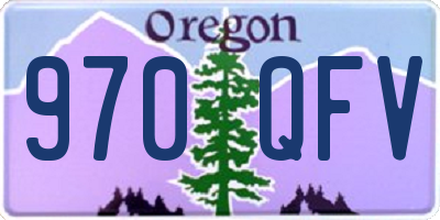 OR license plate 970QFV