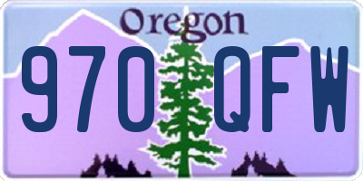 OR license plate 970QFW