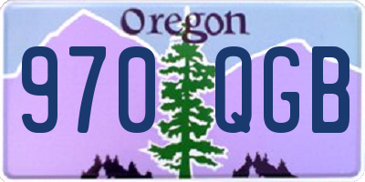 OR license plate 970QGB
