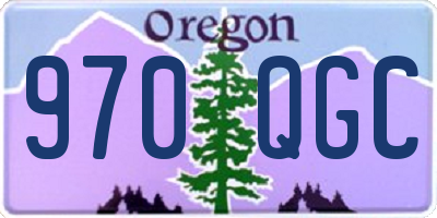 OR license plate 970QGC