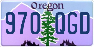 OR license plate 970QGD