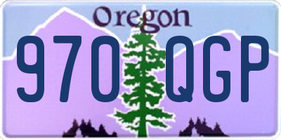 OR license plate 970QGP