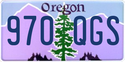 OR license plate 970QGS