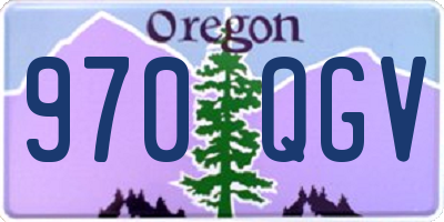 OR license plate 970QGV