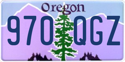 OR license plate 970QGZ