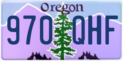 OR license plate 970QHF
