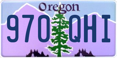 OR license plate 970QHI