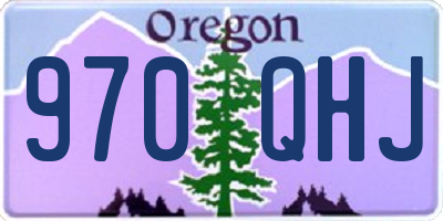 OR license plate 970QHJ
