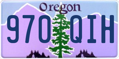 OR license plate 970QIH