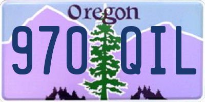 OR license plate 970QIL