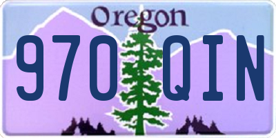 OR license plate 970QIN
