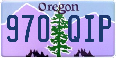 OR license plate 970QIP