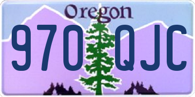 OR license plate 970QJC