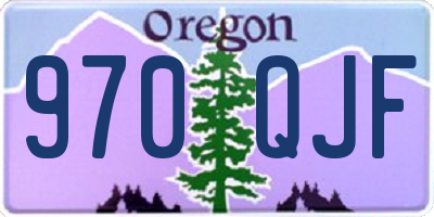 OR license plate 970QJF