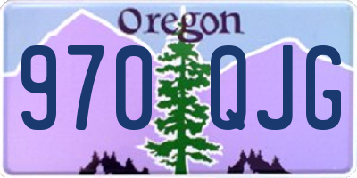 OR license plate 970QJG