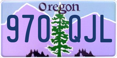 OR license plate 970QJL