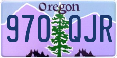 OR license plate 970QJR